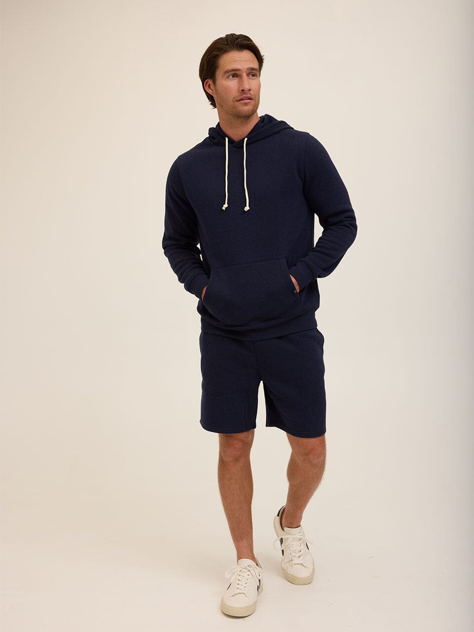 Men's Core Triblend Fleece Pullover Hoodie with Kangaroo Pocket