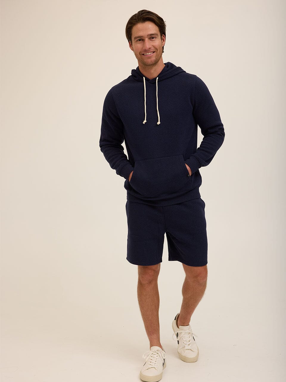 Men's Core Triblend Fleece Pullover Hoodie with Kangaroo Pocket
