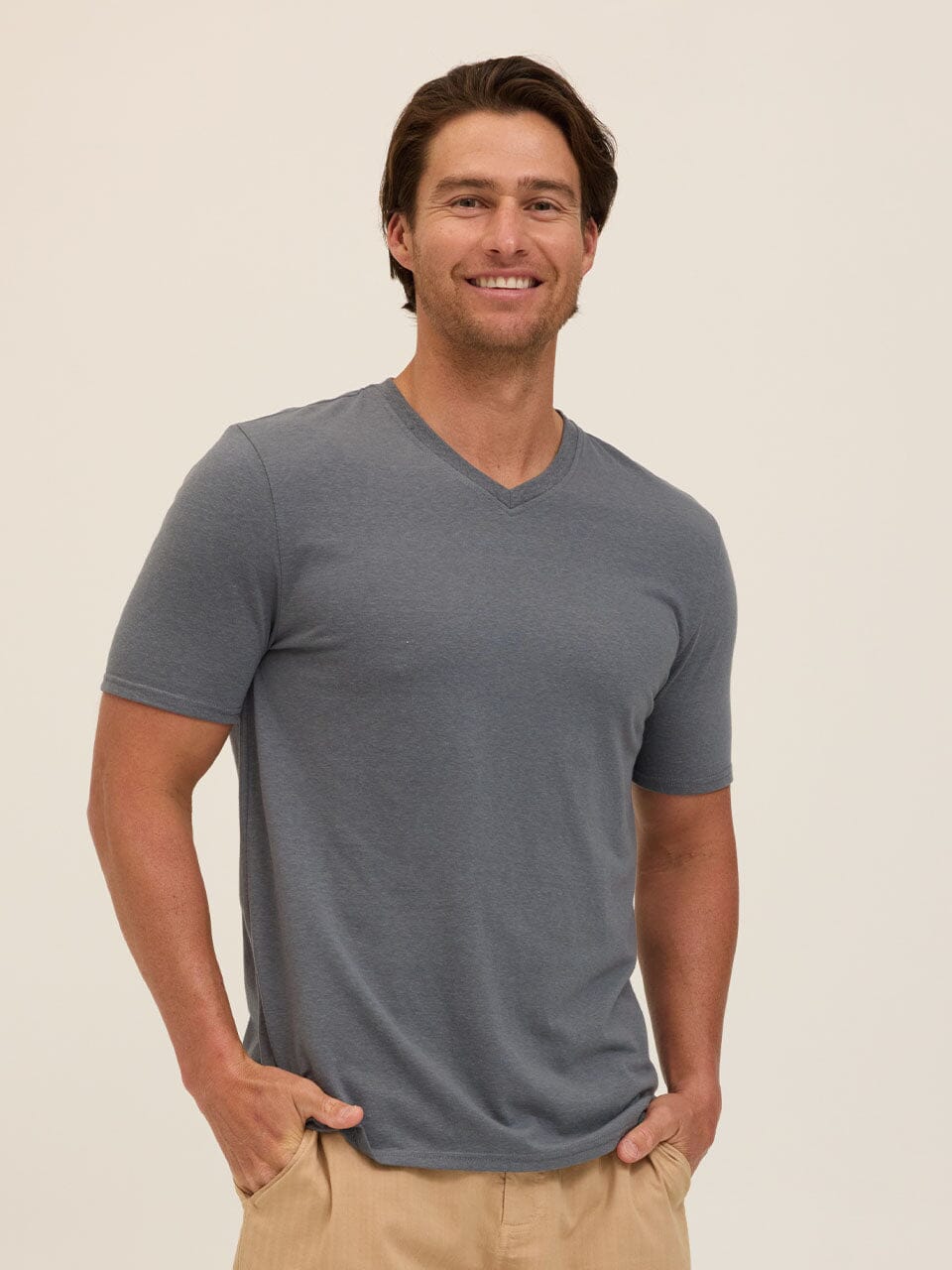Everyday Triblend Jersey V-Neck tee