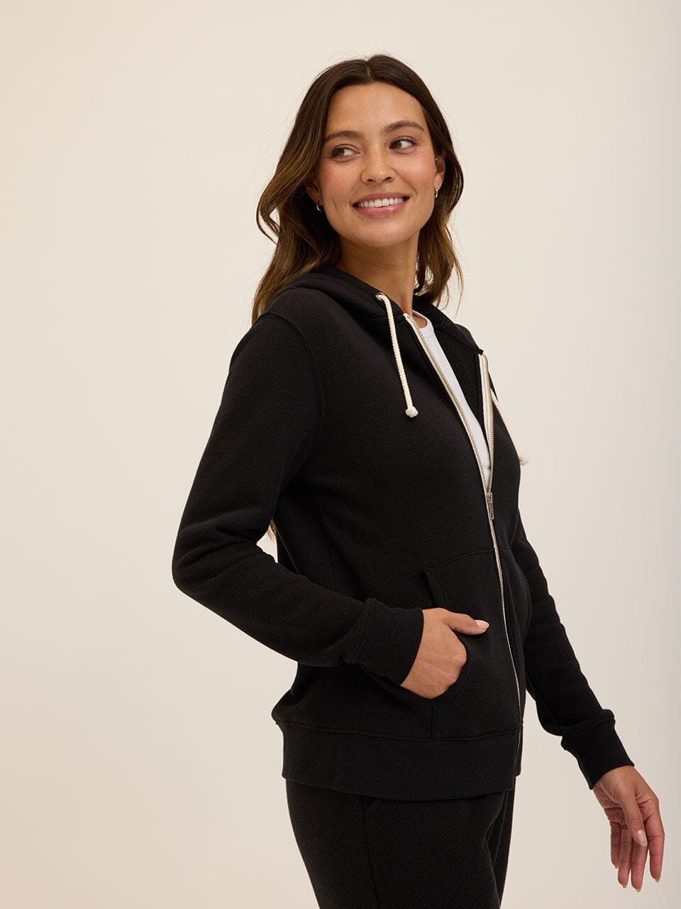 Core Triblend Fleece Classic Zip Hoodie Lightweight Everyday Layer