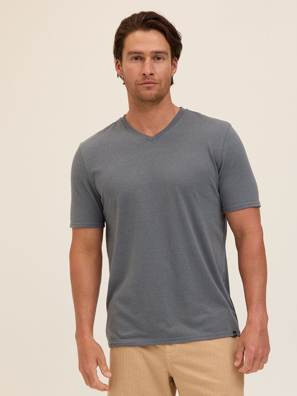 Everyday Triblend Jersey V-Neck tee