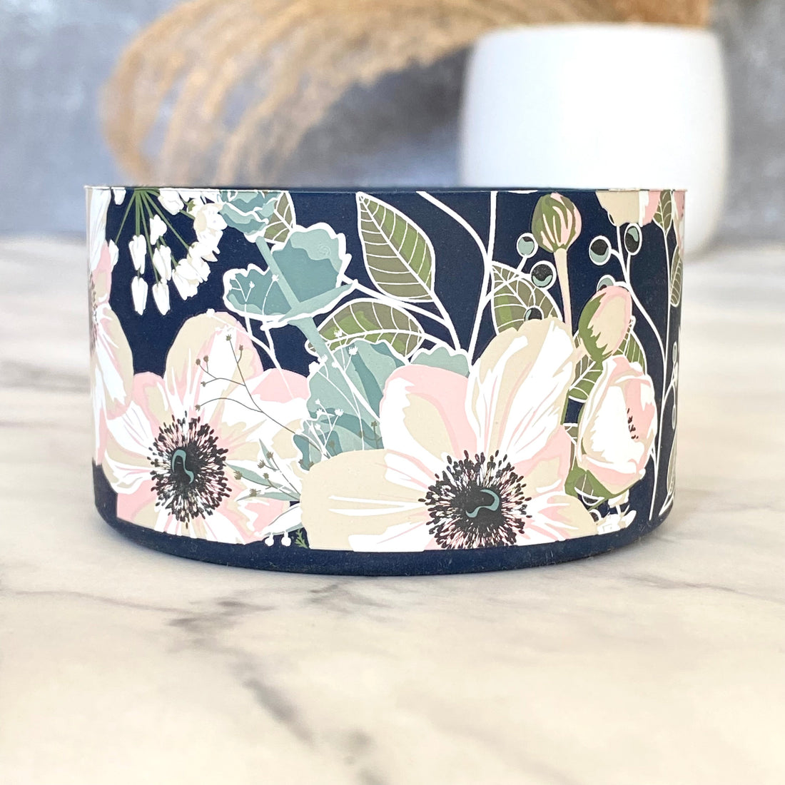NAVY PINK POPPIES  Boot