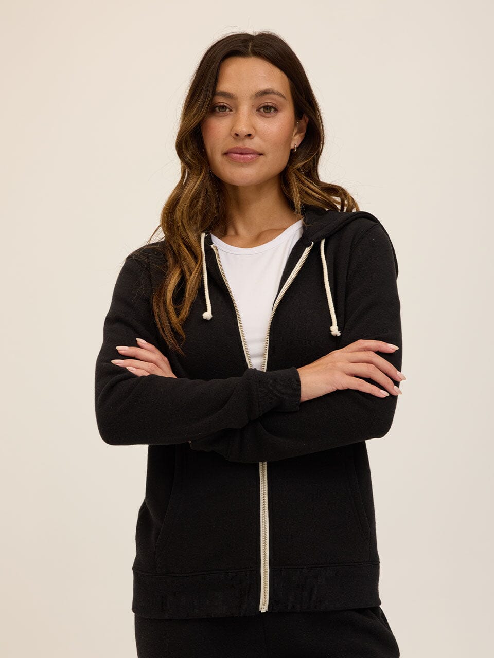 Core Triblend Fleece Classic Zip Hoodie Lightweight Everyday Layer