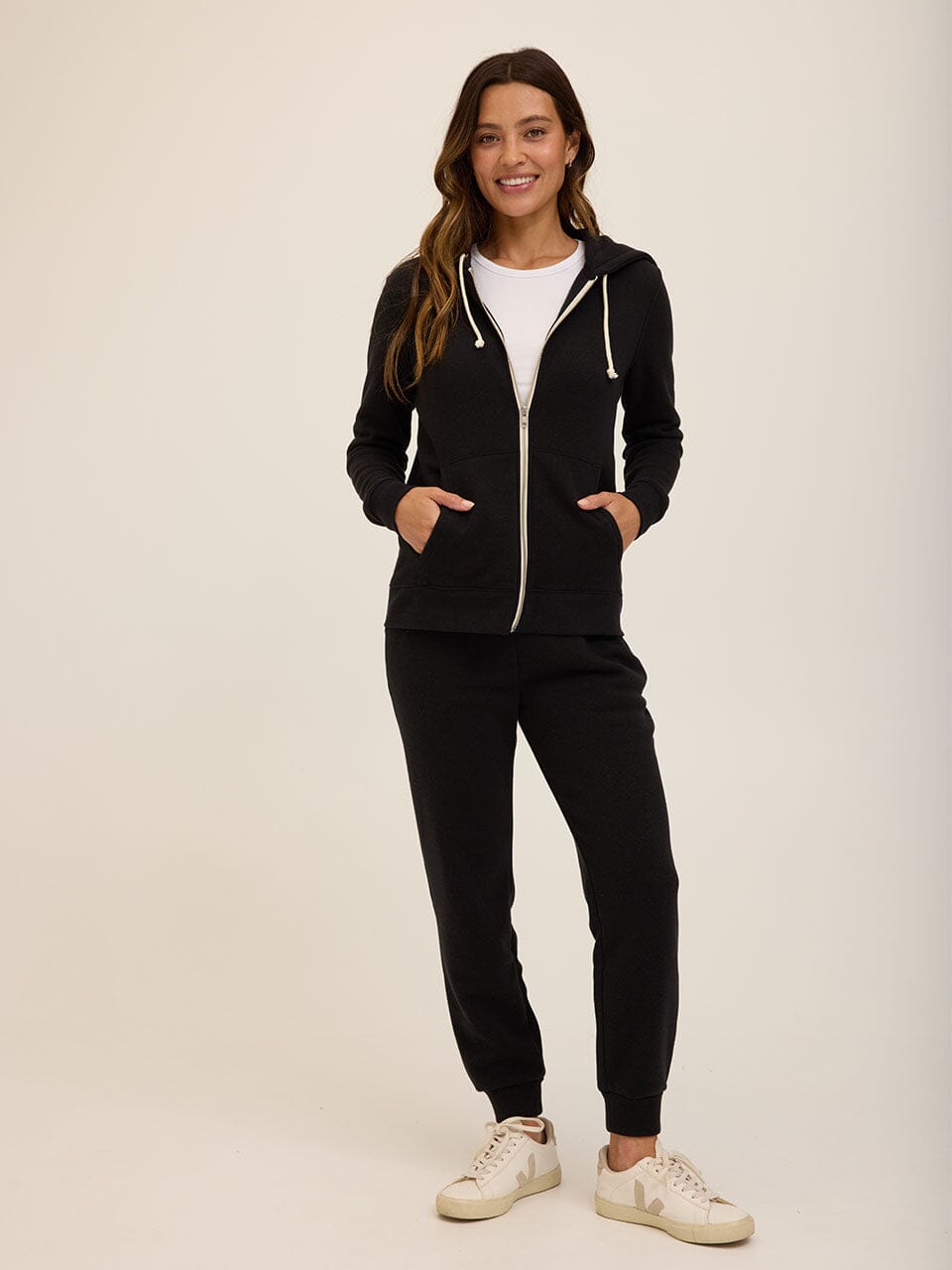 Core Triblend Fleece Classic Zip Hoodie Lightweight Everyday Layer