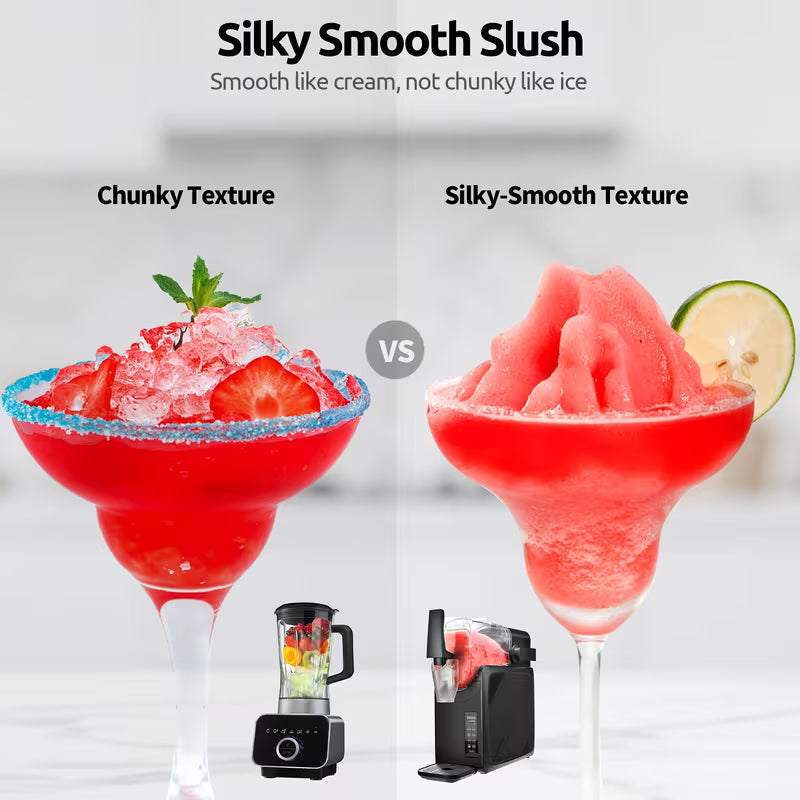 88 oz Commercial Slushie Machine with Cooling and Self-Cleaning