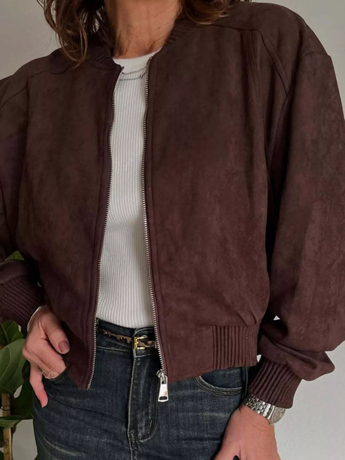 Zip Up Long Sleeve Jacket