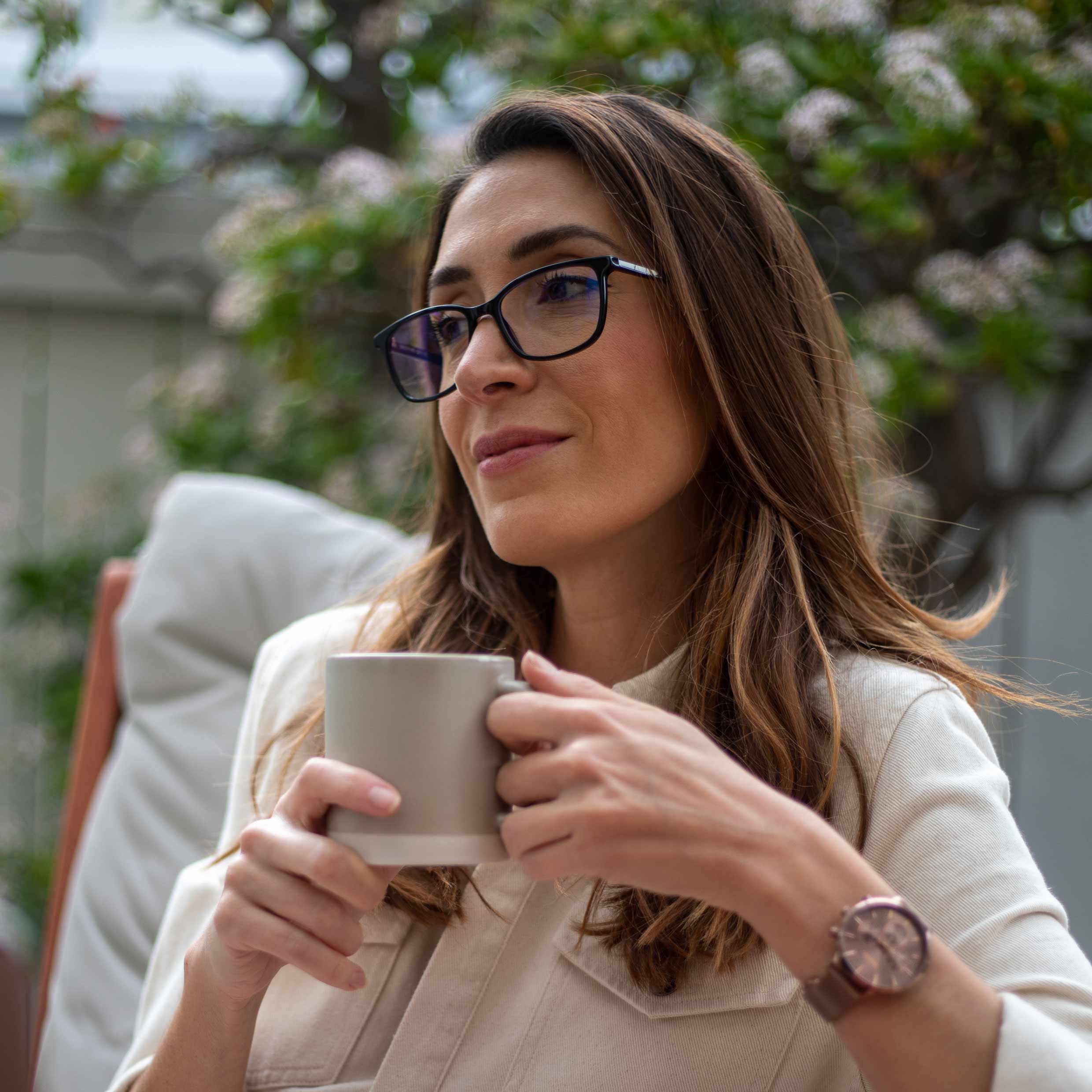 Camden Blue Light Glasses in Jet Black for Screen Time