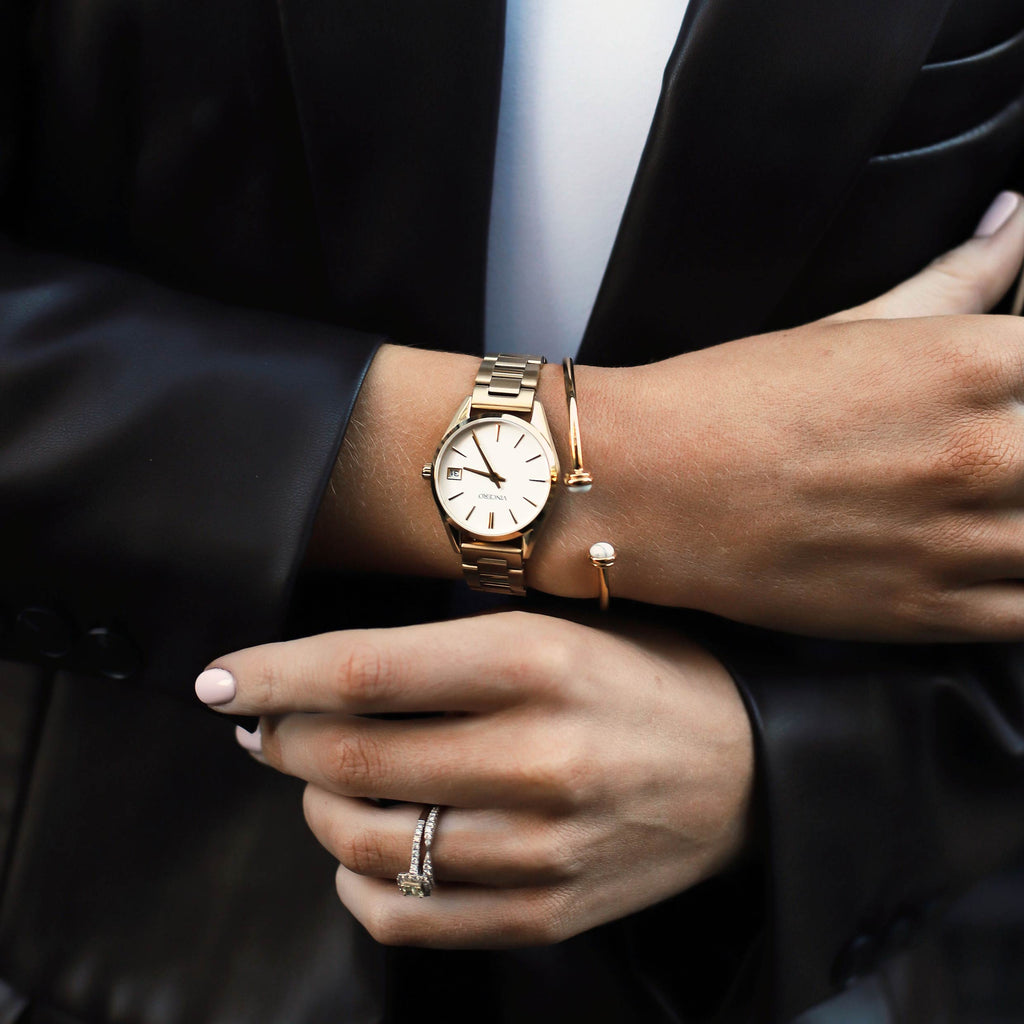 The Harper 29mm Gold Stainless Steel Petite Wristwatch
