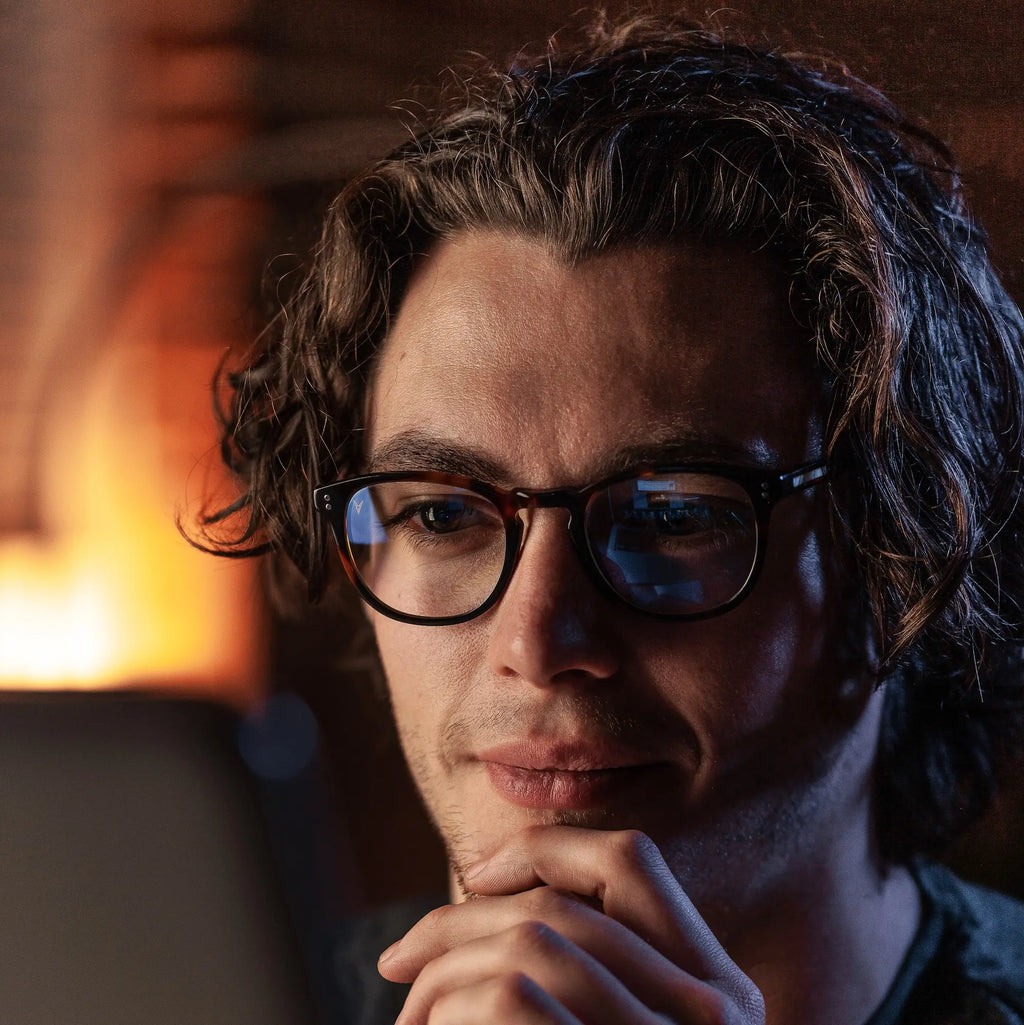 District Blue Light Glasses in Rye Tort - Classic Frame