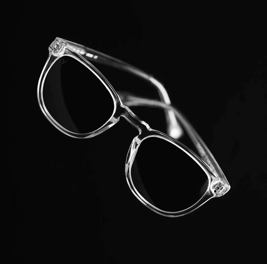 District Blue Light Glasses - Crystal Round Frames