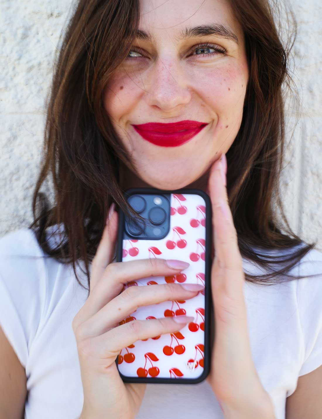 American Cherries iPhone Case With Vibrant Red Cherry Pattern - Image 35