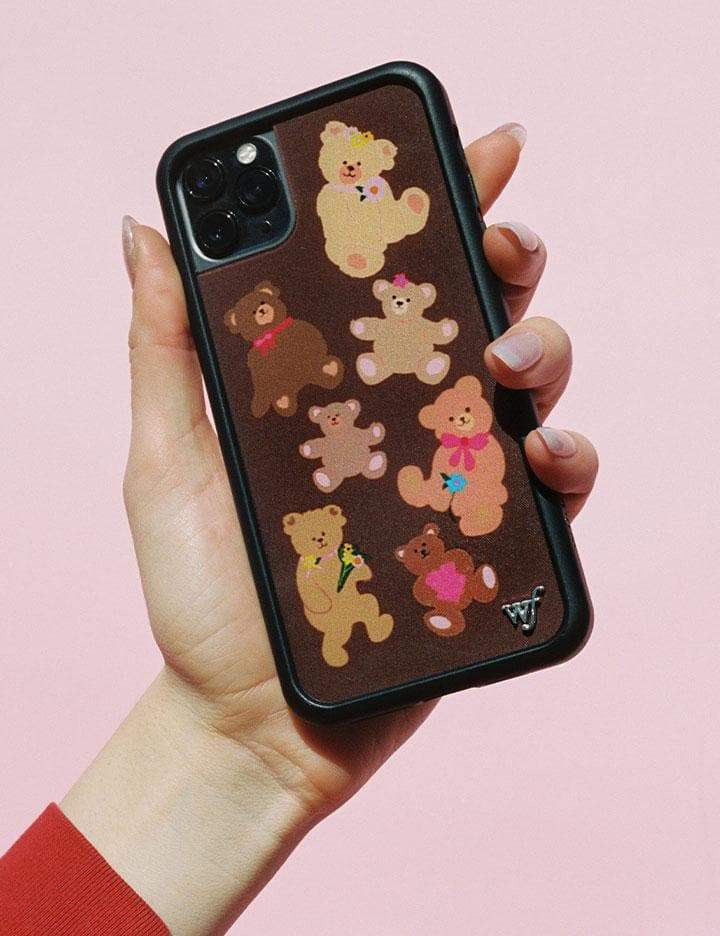 Bear-y Cute Brown Teddy Bear Graphic Protective iPhone Case - Image 11
