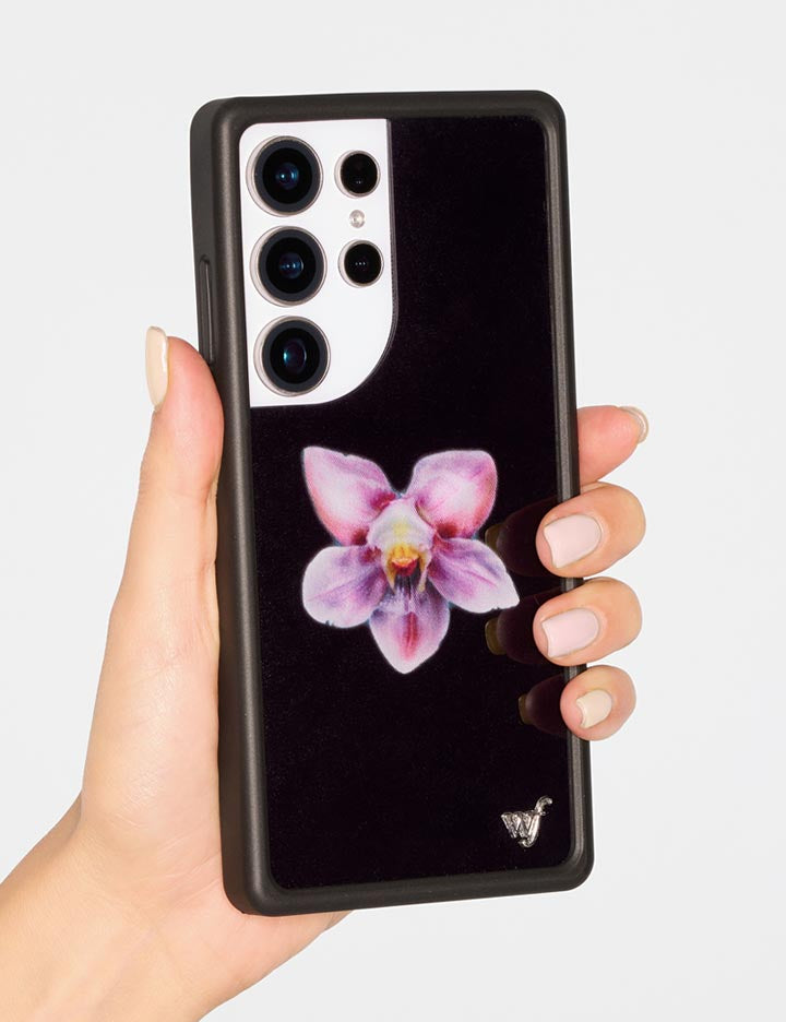 Orchid Samsung Galaxy Case with Black Protective Bumper - Image 9