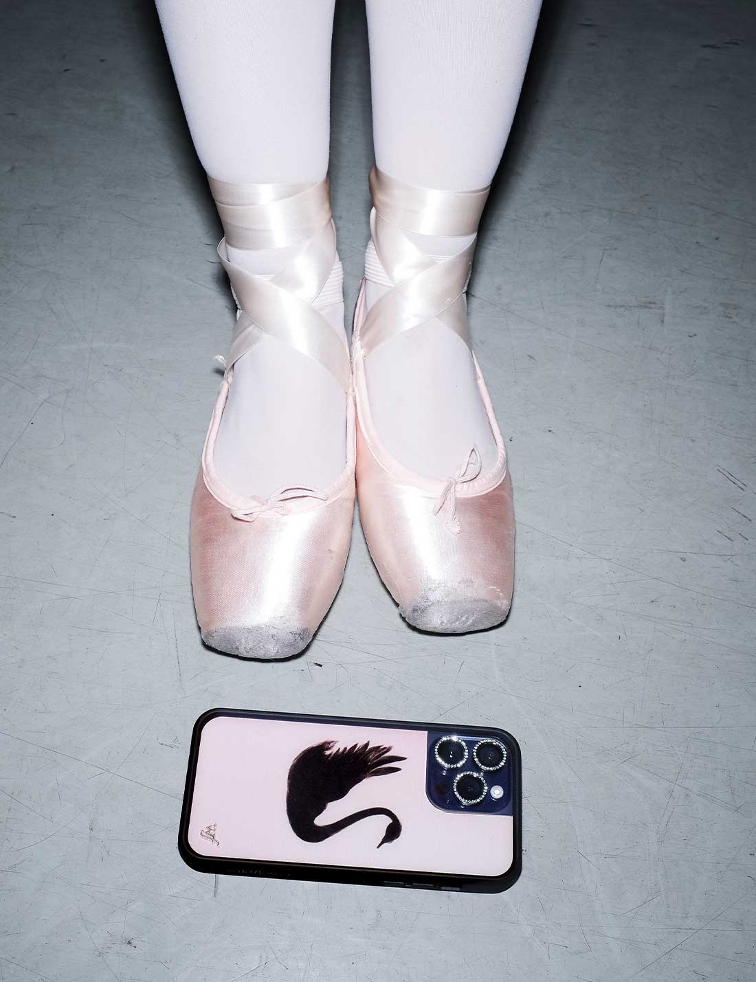 Black Swan iPhone Case with Pink Background Protective Bumper - Image 35