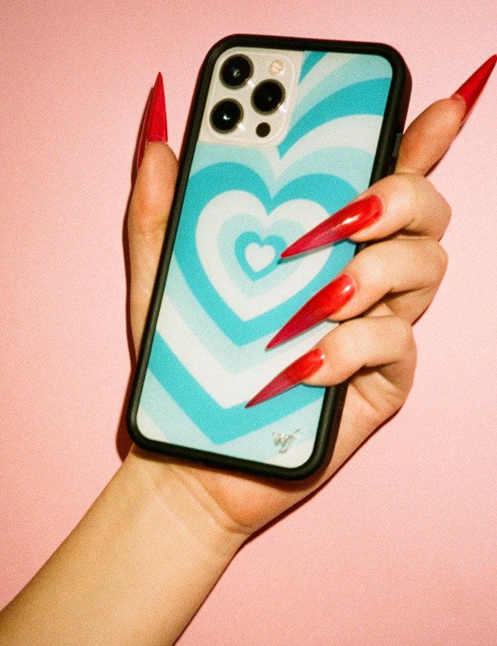 Blue Moon Latte Love iPhone Case with Heart Pattern - Image 17