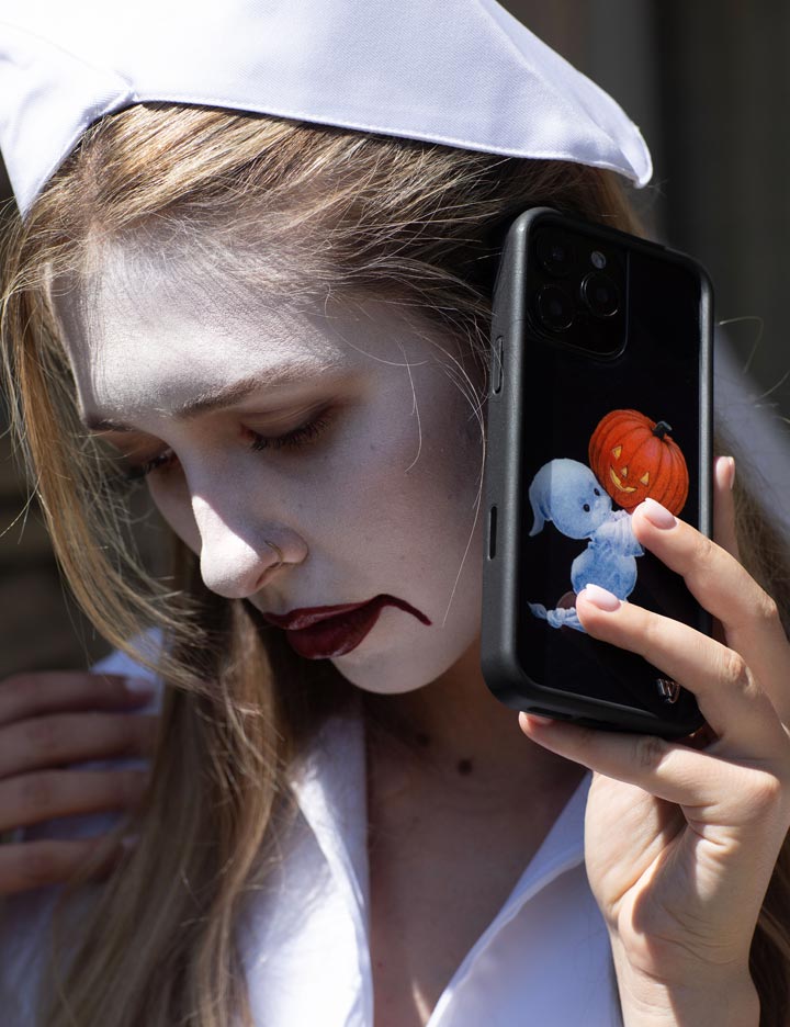 Boo Ghost and Pumpkin Samsung Galaxy Phone Case - Image 9