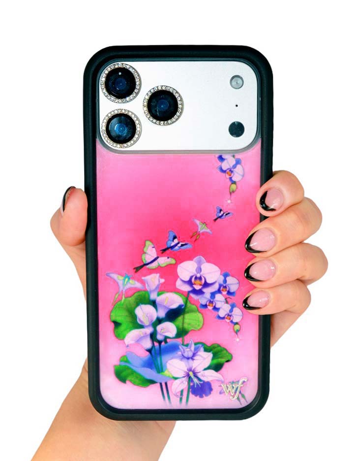 Butterfly Dreams Protective iPhone Case in Pink Pastel Florals - Image 34