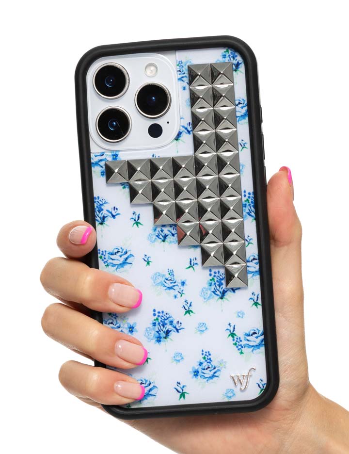 Forget Me Not Floral Stud iPhone Case with Cottage Core Design - Image 29