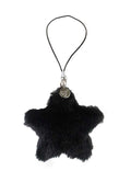 Fluffy Star Charm | Black