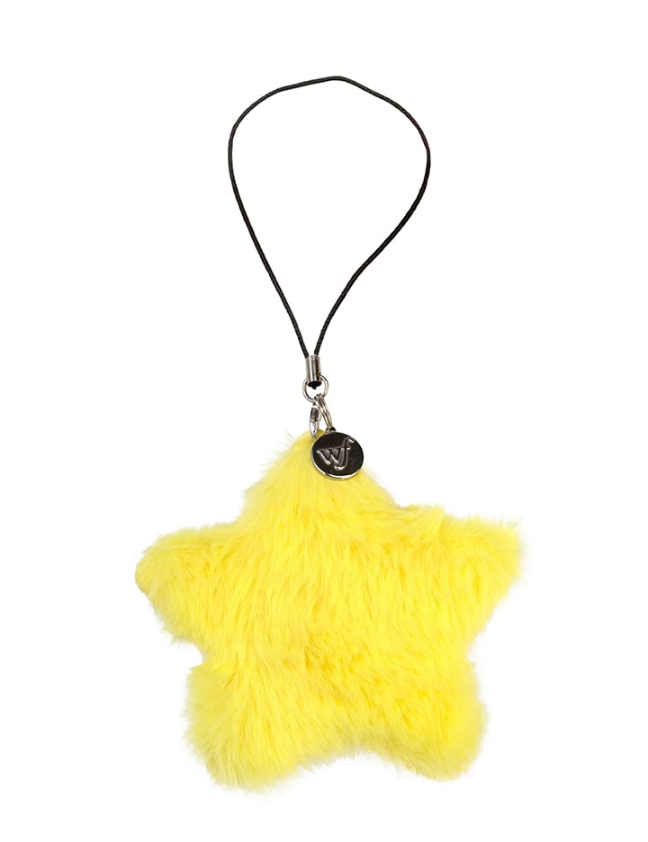 Yellow Fluffy Star Phone Charm Limited Edition Accessory