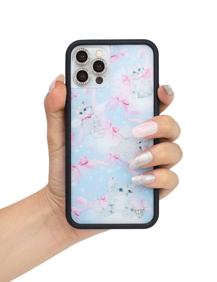 Kitten Around iPhone Case with Pink Bows and Feline Print - Image 27