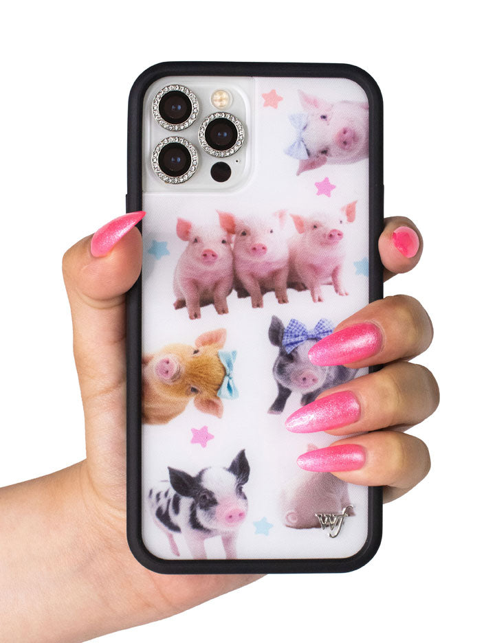 Cute Little Piggies iPhone Case with Stars Design - Image 43