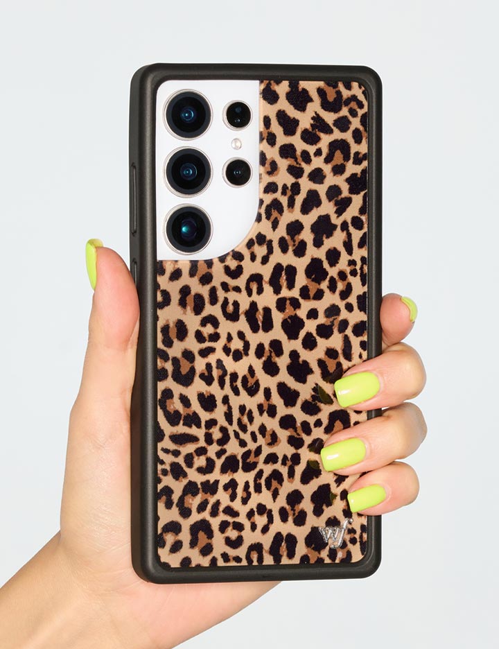 Meow Leopard Print Samsung Galaxy Phone Case