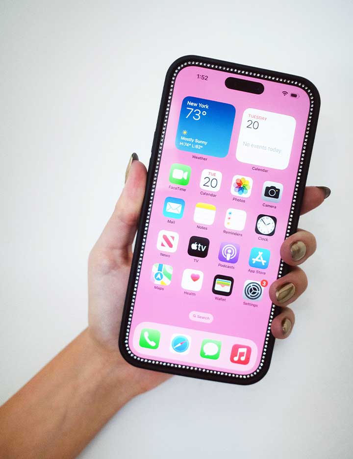 Mini Bling Tempered Glass Screen Protector for iPhone - Image 2