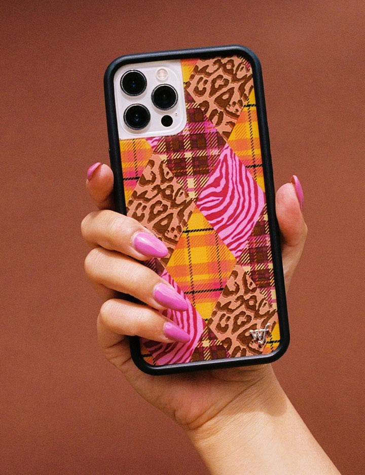 Pretty Prep Patchwork Print iPhone Case with Leopard and Zebra