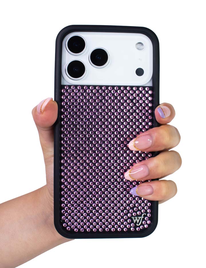Pink Rhinestone iPhone Case Sparkle Protective Cover