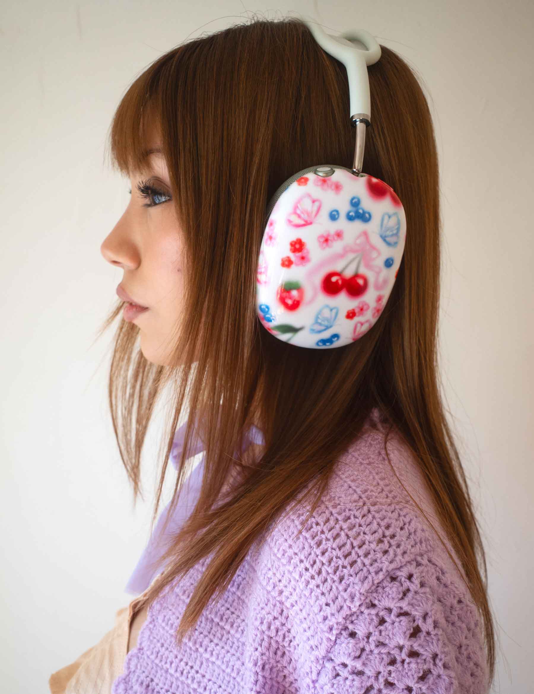 Sweet Cherries Protective Cover for Apple AirPods Max Headphones - Image 7