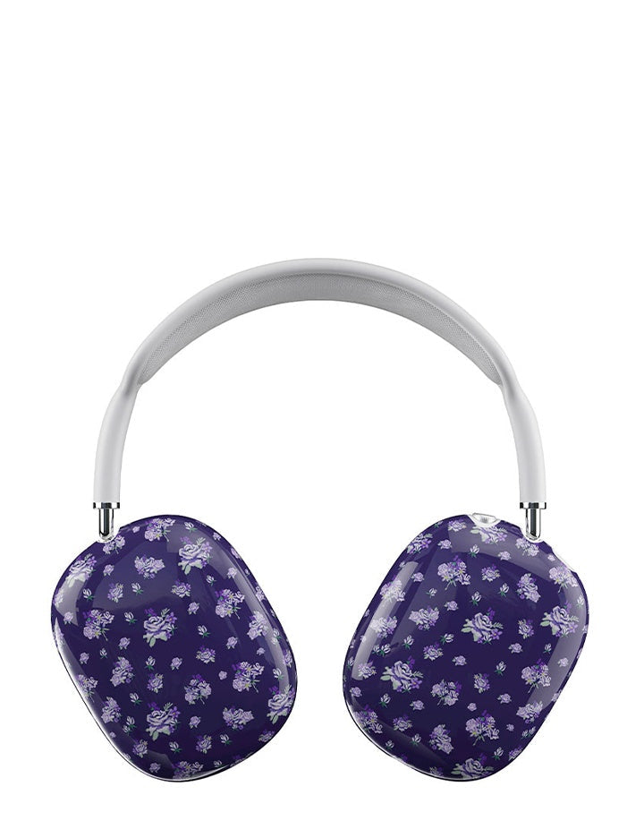 Sugar Plum Floral patterned protective cover for Apple AirPods Max headphones