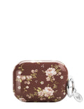 Brown Floral AirPods Pro Case Protective Cover