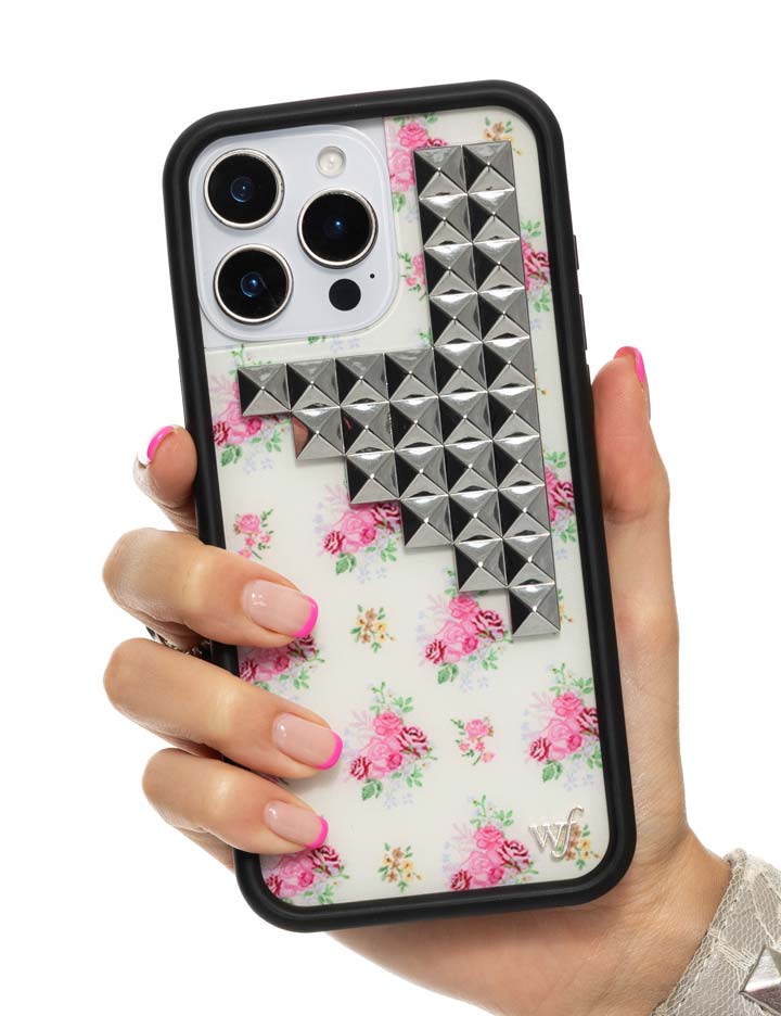 Vintage Floral Stud iPhone Case with Cottage Core Floral Print - Image 29