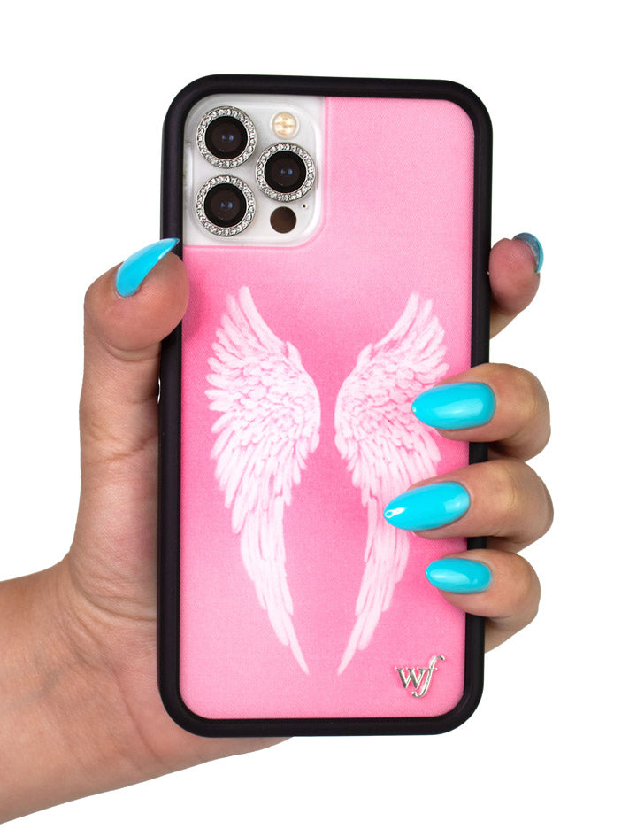 Angel Baby iPhone Case with Soft Pink Wings Design - Image 47