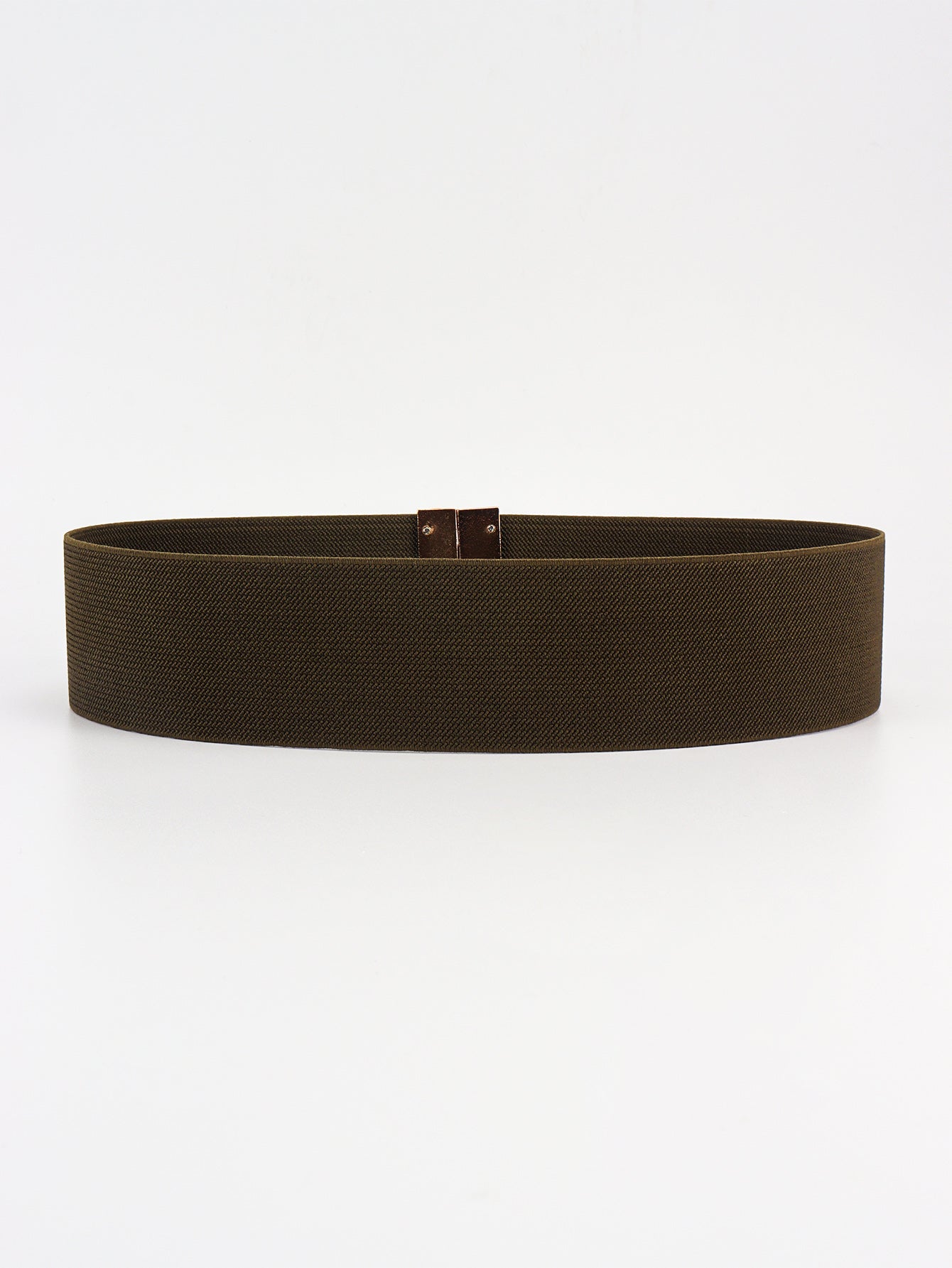 Alloy Buckle Elastic Belt - Stretch Waist Belt Women