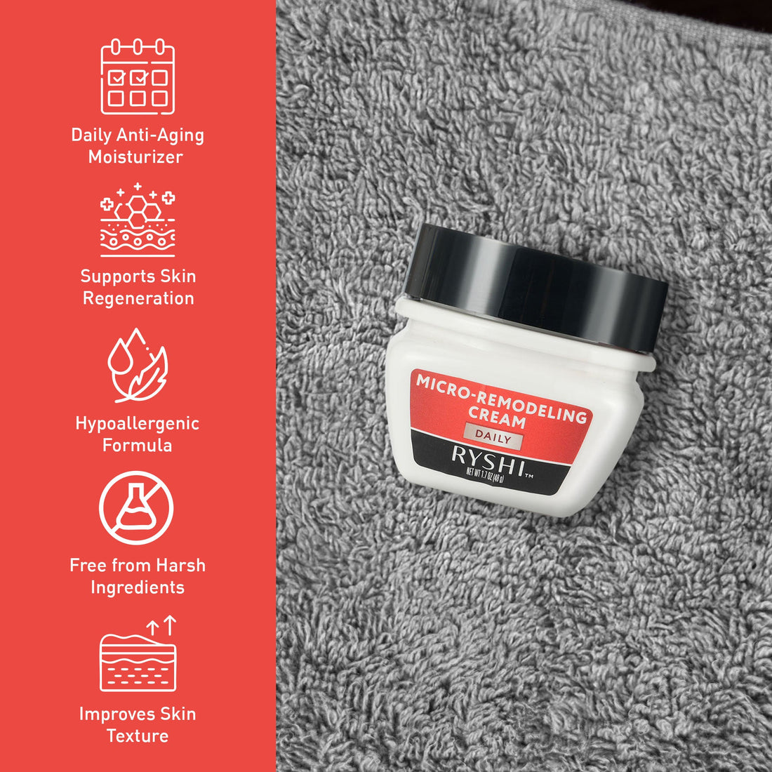 Regenerating Micro Remodeling Cream – Anti-Aging Daily Facial Treatment | 1.7 oz