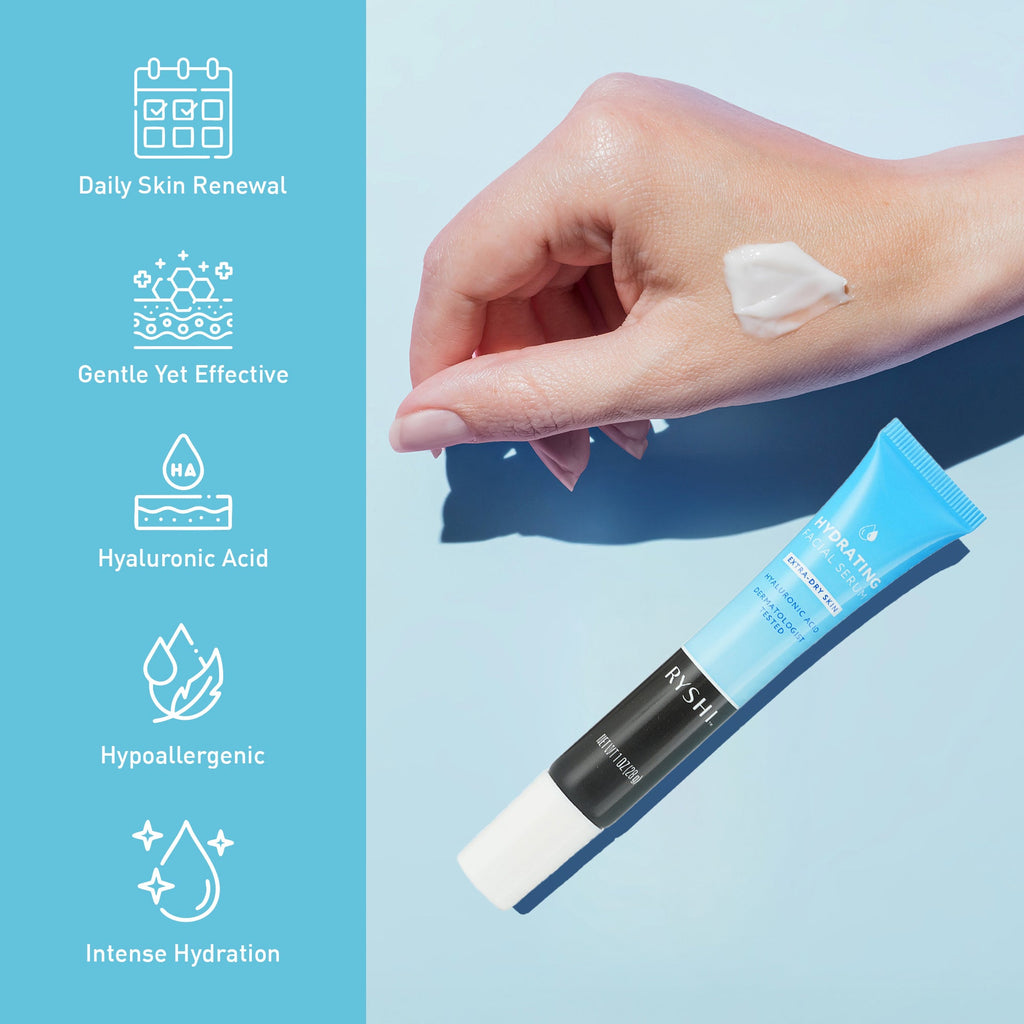 Hydrating Facial Serum – Deep Moisture for Extra Dry Skin | With Hyaluronic Acid | 1 oz (28 g)