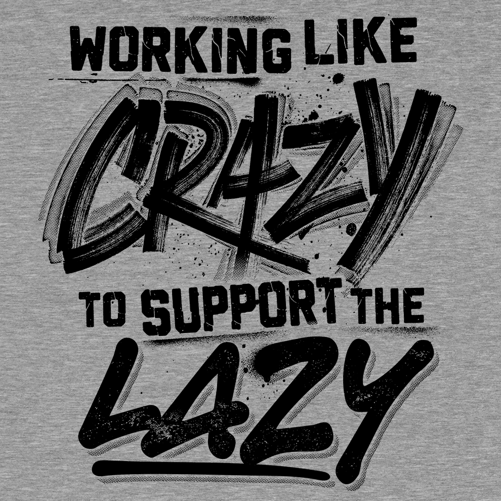 Crazy Graphic Print Safety Yellow T-Shirt for Men and Women - Image 3