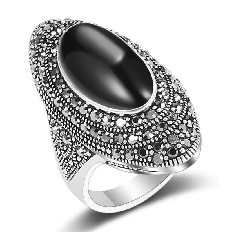 European And American Retro Bohemian Baroque Ring Women's Literary And Classical Niche Design Ring Jewelry