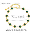 Retro-style Copper-plated 18K Gold French Bracelet