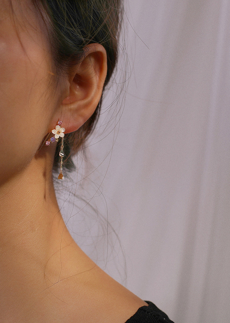 Natural Shell Floral Earrings For Women