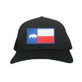 Bison Texas Flag Snapback Hat - Patriotic Regional Pride Trucker