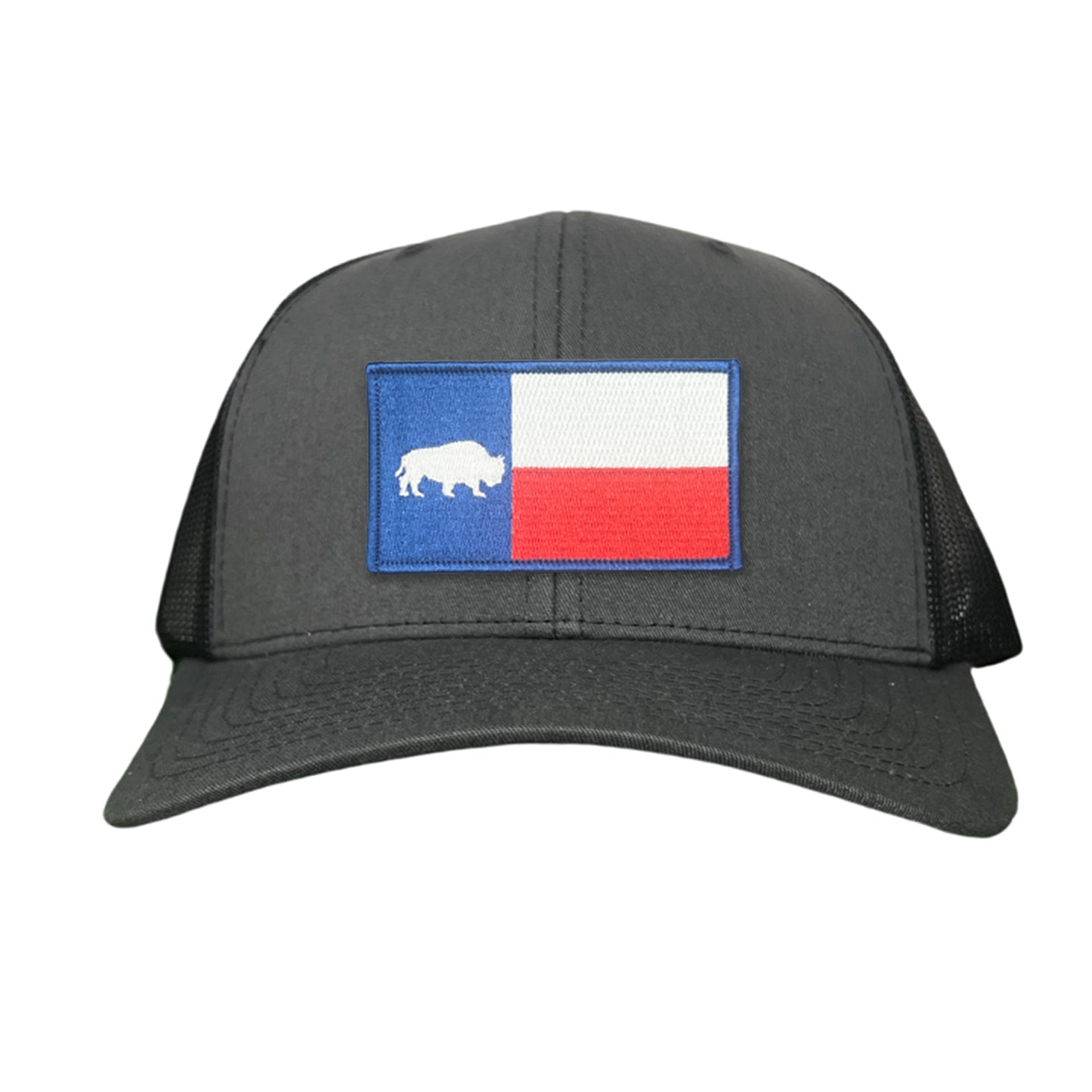 Bison Texas Flag Snapback Hat - Patriotic Regional Pride Trucker