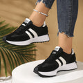 Women's Chunky Platform Sneakers Lace Up Fashion Casual Shoes - Image 5