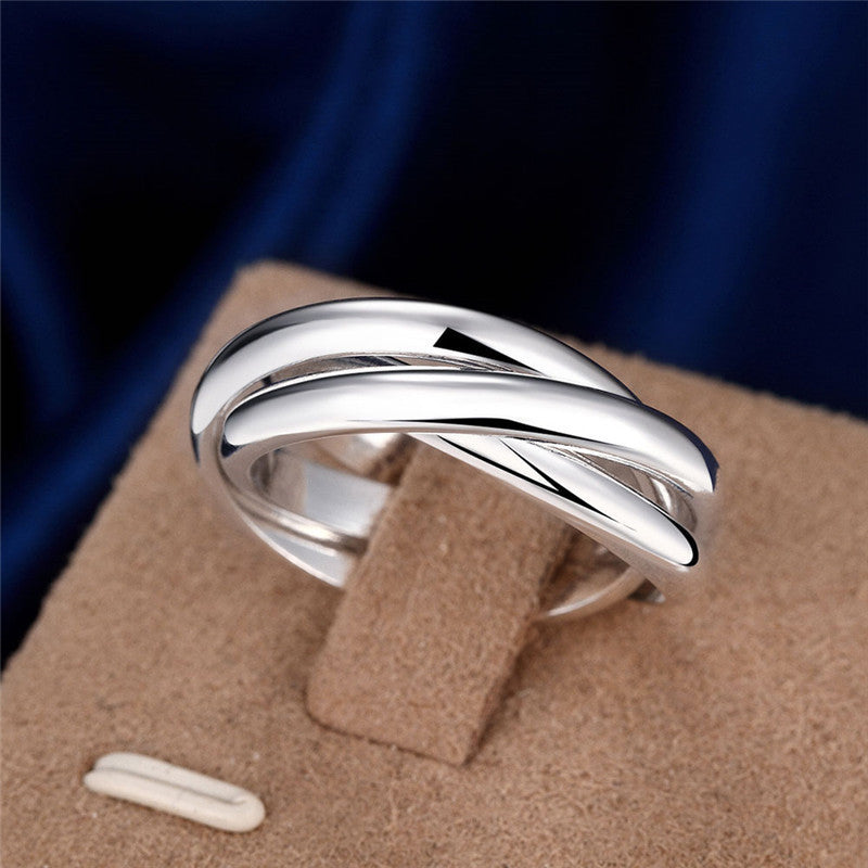 Creative Popular Glossy Three-ring Ring