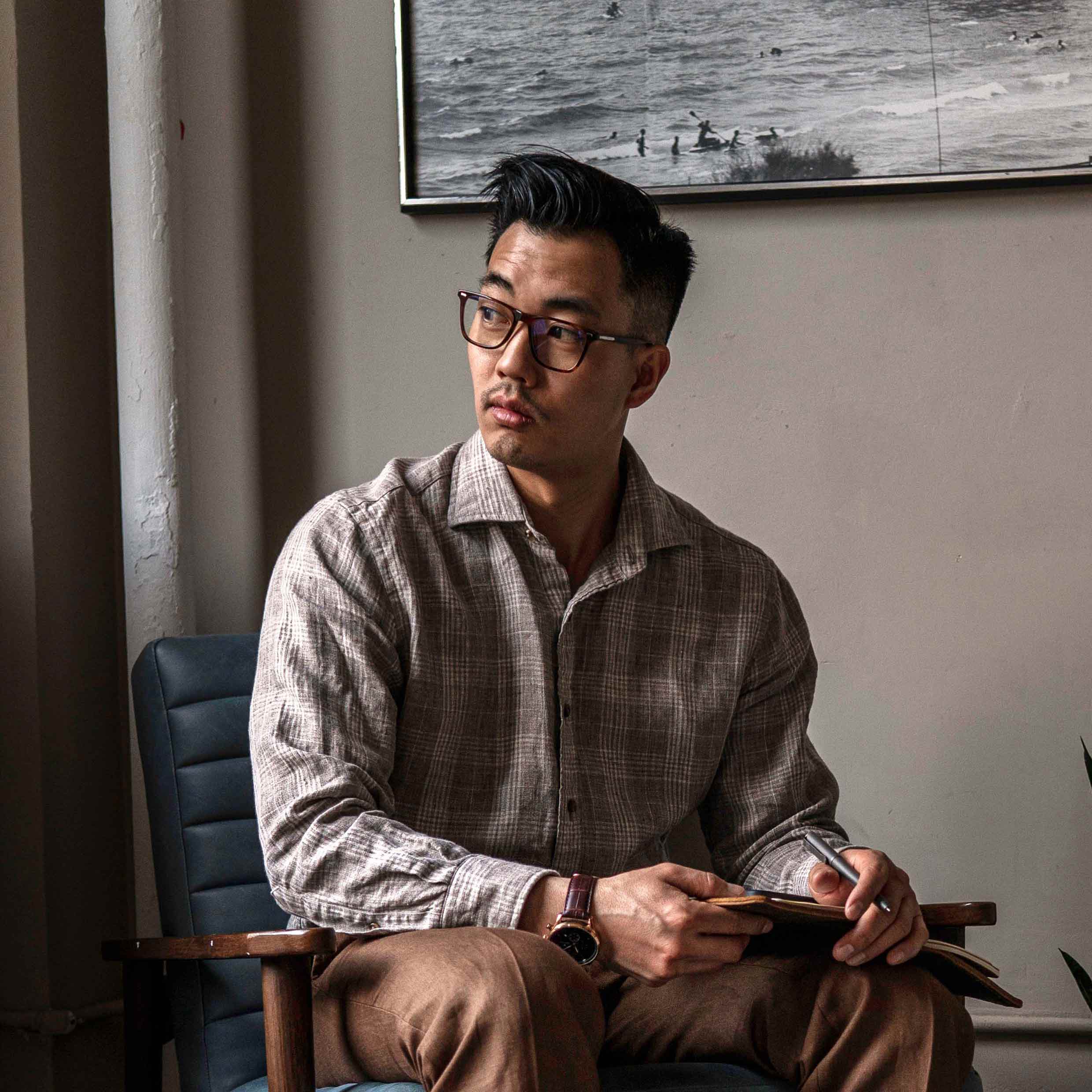 Atwater Blue Light Glasses in Rye Tort - Lightweight Everyday Frame