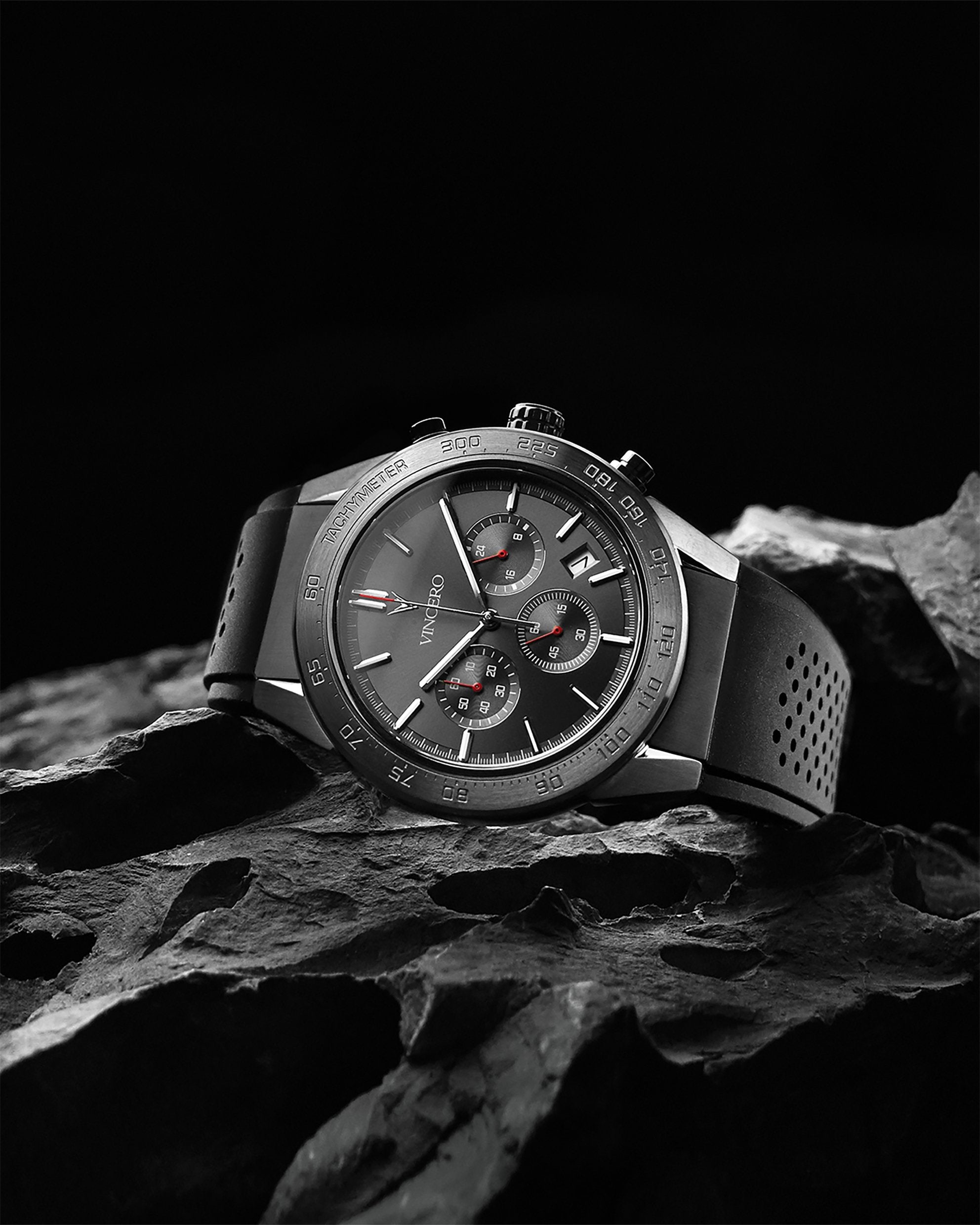 Rogue Bracelet in Gunmetal with Silicone Strap