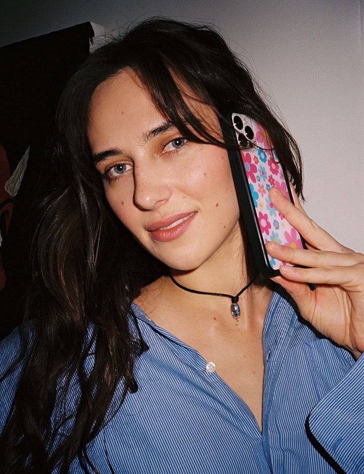 Baby Bloom Floral Print iPhone Case with Protective Bumper