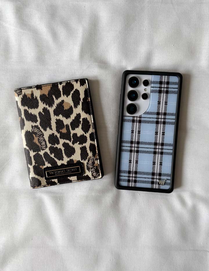 Blue Plaid Protective Phone Case for Samsung Galaxy - Image 9